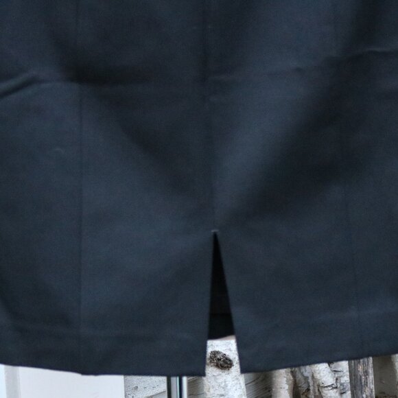 Express Black Stretch Ponte Top Double Seam & Pockets Short Straight Skirt Sz 8 - Picture 4 of 6